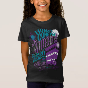 Harry Potter The Knight Bus Typography Graphic T-Shirt