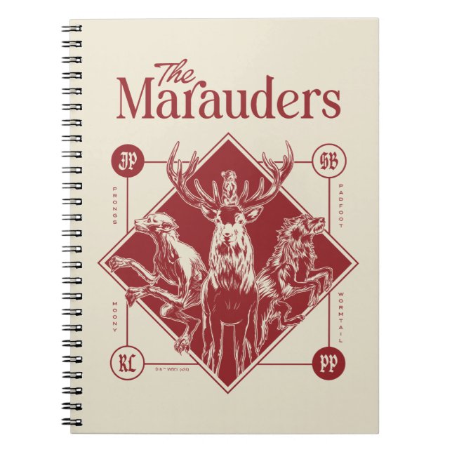HARRY POTTER™ The Marauders Animagus Graphic Notebook (Front)