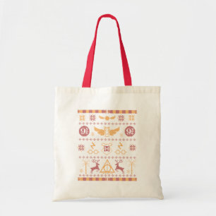 HARRY POTTER™ Themed Cross-Stitch Pattern Tote Bag