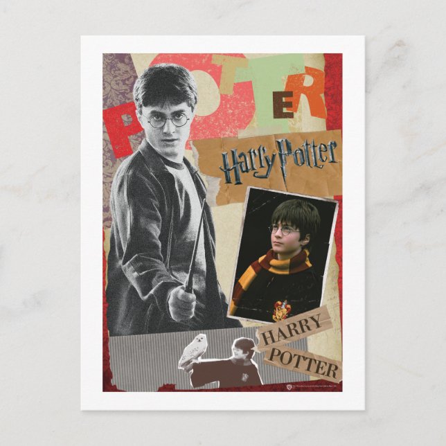 Harry Potter Then and Now Postcard (Front)