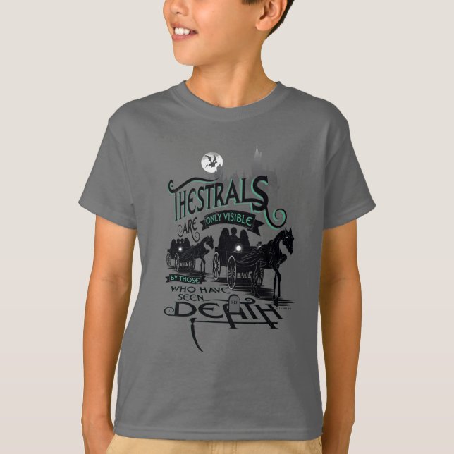Harry Potter | Thestrals Typography Graphic T-Shirt (Front)