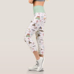 HARRY POTTER™ Tiny Magic Pattern Capri Leggings<br><div class="desc">Check out this sweet,  whimsical magic-inspired pattern from the beloved wizarding world. Featuring adorable watercolor depictions of Dobby,  Hedwig,  Sorting Hat,  along with magical items and spells,  this cute pattern can be found on your favorite custom Zazzle products,  from home décor to apparel.</div>