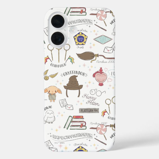 HARRY POTTER™ Tiny Magic Pattern Case-Mate iPhone Case (Back)