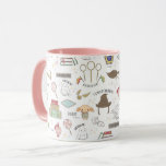 HARRY POTTER™ Tiny Magic Pattern Mug<br><div class="desc">Check out this sweet,  whimsical magic-inspired pattern from the beloved wizarding world. Featuring adorable watercolor depictions of Dobby,  Hedwig,  Sorting Hat,  along with magical items and spells,  this cute pattern can be found on your favorite custom Zazzle products,  from home décor to apparel.</div>
