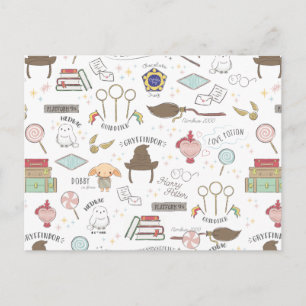 HARRY POTTER™ Tiny Magic Pattern Postcard
