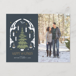 HARRY POTTER™ Tree - Happy Holidays - Photo Holiday Postcard