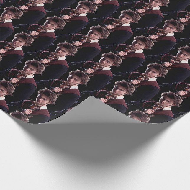 Harry Potter Wand Raised Wrapping Paper (Corner)