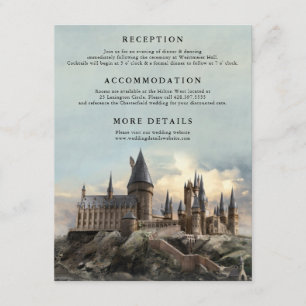 Harry Potter Wedding   Hogwarts Castle Details Enclosure Card