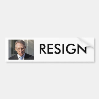 HARRY REID RESIGN BUMPER STICKER