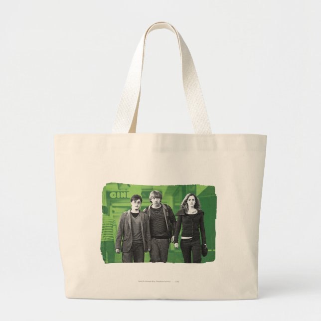 Harry, Ron, and Hermione 1 Large Tote Bag (Front)