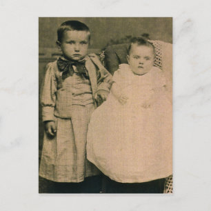 Harry & Rosie, children of Hal & Lottie ZARFOS Postcard