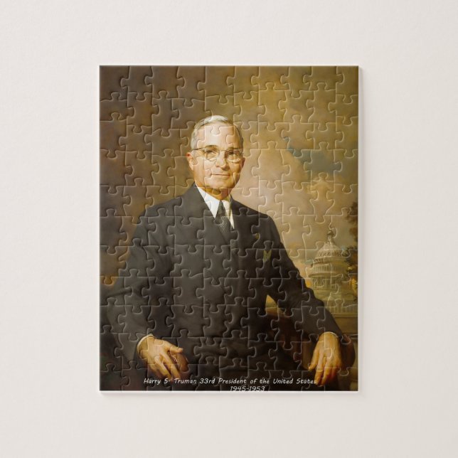 Harry S. Truman 33rd President Jigsaw Puzzle (Vertical)