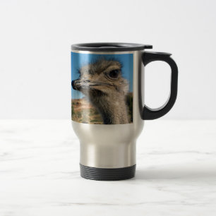Harry the Happy Ostrich Travel Mug
