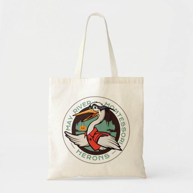 Harry The Heron Tote Bag (Front)