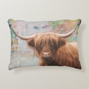 Harry the Highland Cuddling Cow Pillow