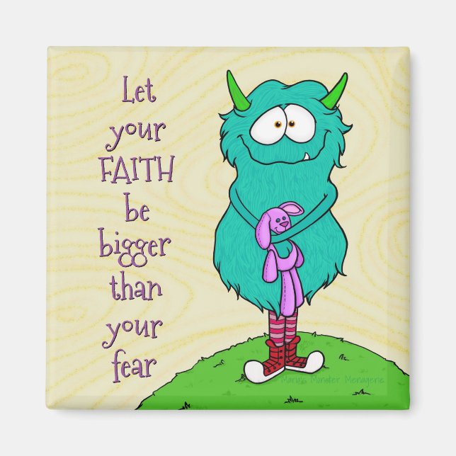 Harry the Monster, magnet w/quote (Front)