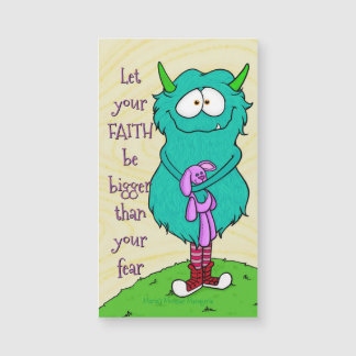 Harry the Monster, pack of magnetic business cards