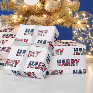 Harry Vorname Name USA US Geschenkpapier Papier Wrapping Paper