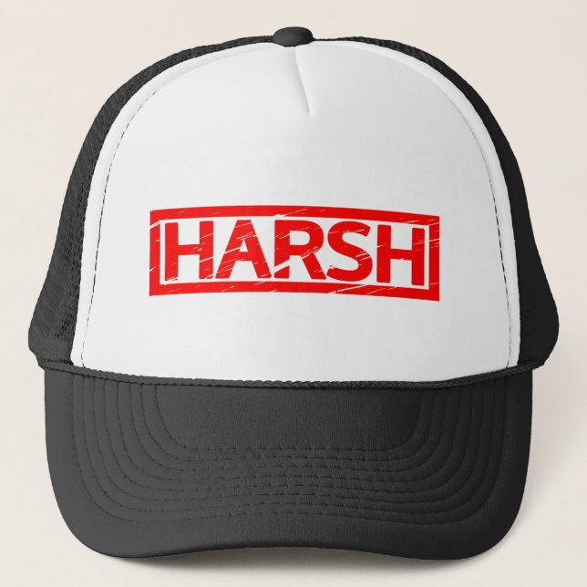 Harsh Stamp Trucker Hat (Front)