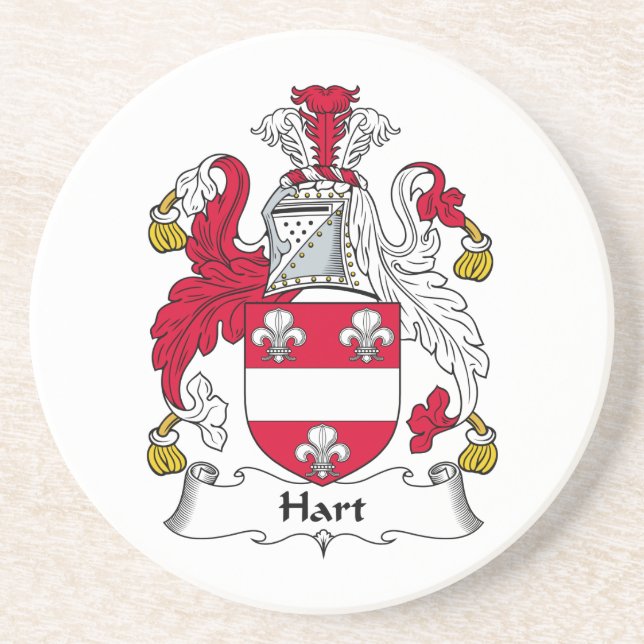 Hart Family Crest Coaster (Front)