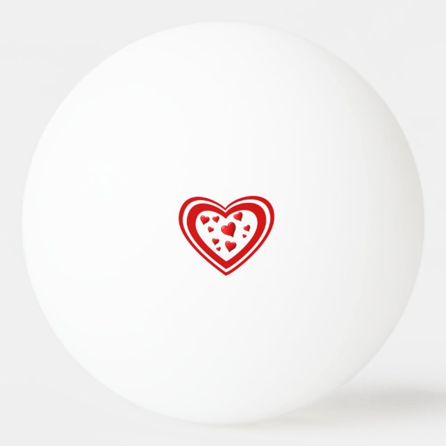 Hart full of love ping pong ball (Back)