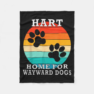 Hart Home For Wayward Dogs Family Name Fleece Blanket