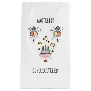 Hartelijk Gefeliciteerd Happy Birthday Small Gift Bag