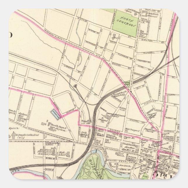 Hartford, Central Square Sticker (Front)