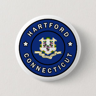 Hartford Connecticut 6 Cm Round Badge