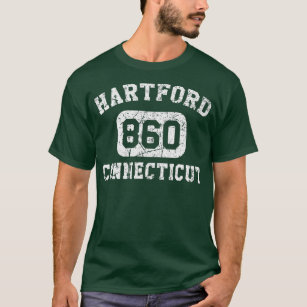 Hartford Connecticut Area Code Vintage Retro  T-Shirt