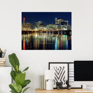 Hartford, Connecticut cityscape Poster