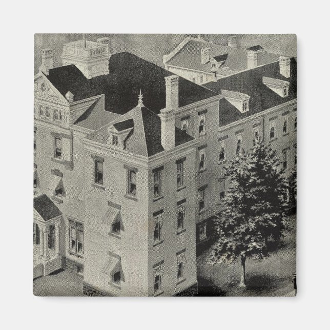 Hartford Connecticut Illustration Magnet (Front)