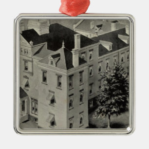 Hartford Connecticut Illustration Metal Tree Decoration