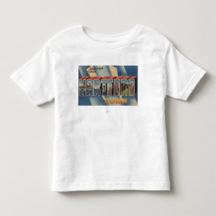 Hartford, Connecticut - Large Letter Scenes 2 Toddler T-Shirt