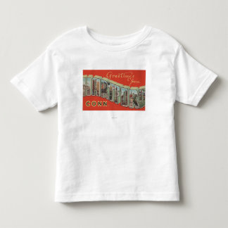 Hartford, Connecticut - Large Letter Scenes 4 Toddler T-Shirt