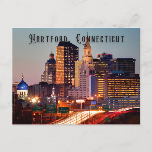 Hartford, Connecticut Postcard Souvenir (Front)