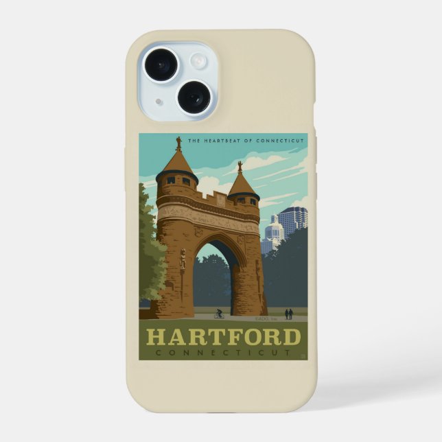 Hartford, CT iPhone 15 Case (Back)