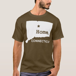 Hartford CT New England Silhouette State of Connec T-Shirt