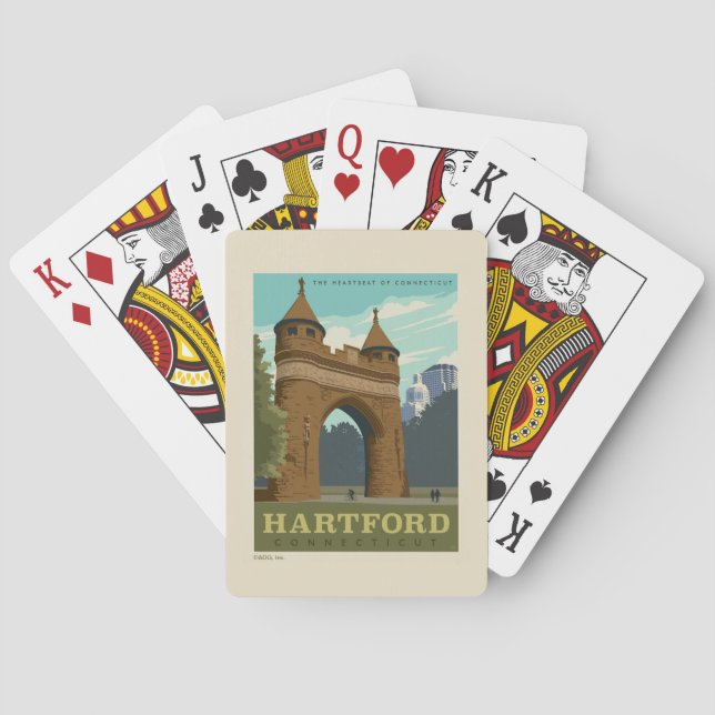 Hartford, CT Playing Cards (Back)