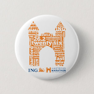 Hartford Marathon: Arch 6 Cm Round Badge