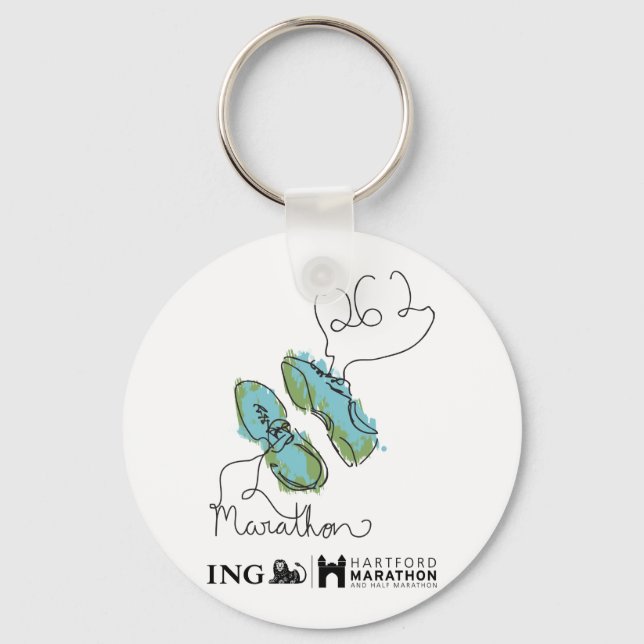 Hartford Marathon: Shoes Key Ring (Front)