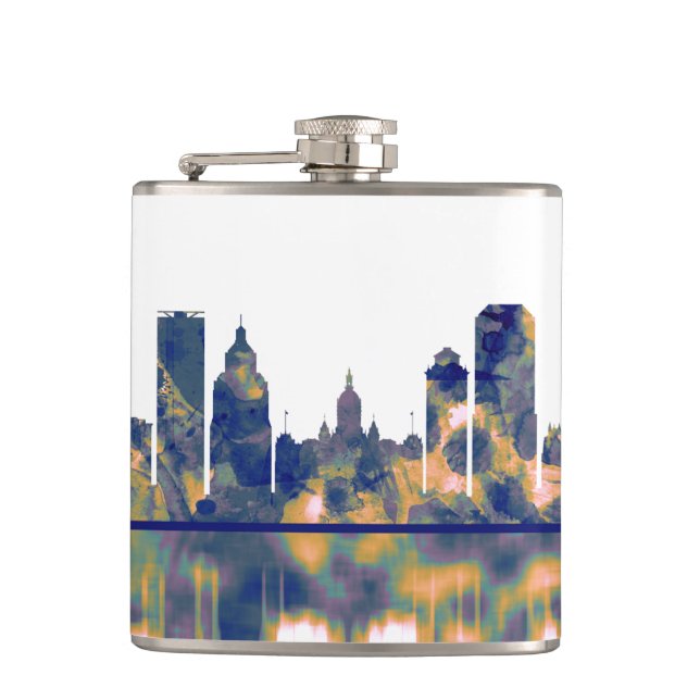 Hartford Skyline Hip Flask (Front)