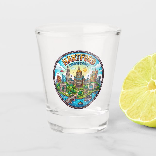 Hartford USA Shot Glass (Front)