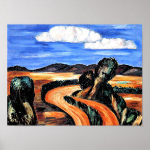 Hartley - Landscape, New Mexico Poster