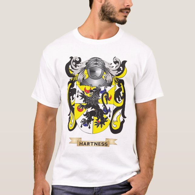 Hartness Coat of Arms (Family Crest) T-Shirt (Front)
