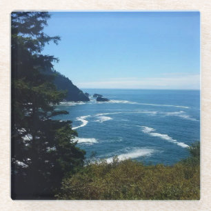 Hart's Cove, Oregon Coast Glass Coaster