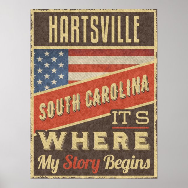 Hartsville South Carolina Poster (Front)