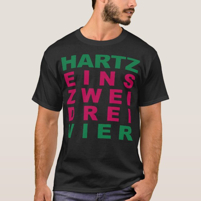 HARTZ ein zwei drei vier speech rodeo radio play  T-Shirt (Front)