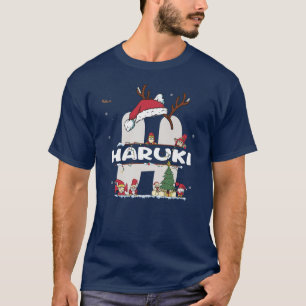 Haruki Christmas  w Haruki Name for funny Xmas  T-Shirt