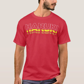Haruki First Name Funny Vintage Sunset Haruki frie T-Shirt